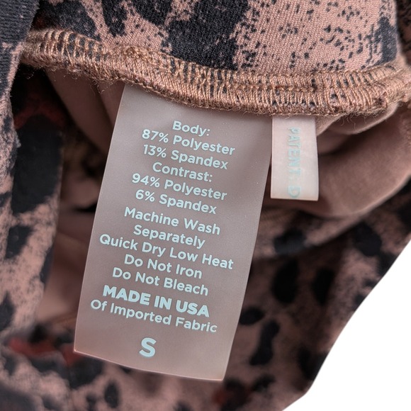 Bombshell Sportswear Scrunch Thigh-Highs Leggings Women Small Cheetah Butt Lift - Picture 6 of 12